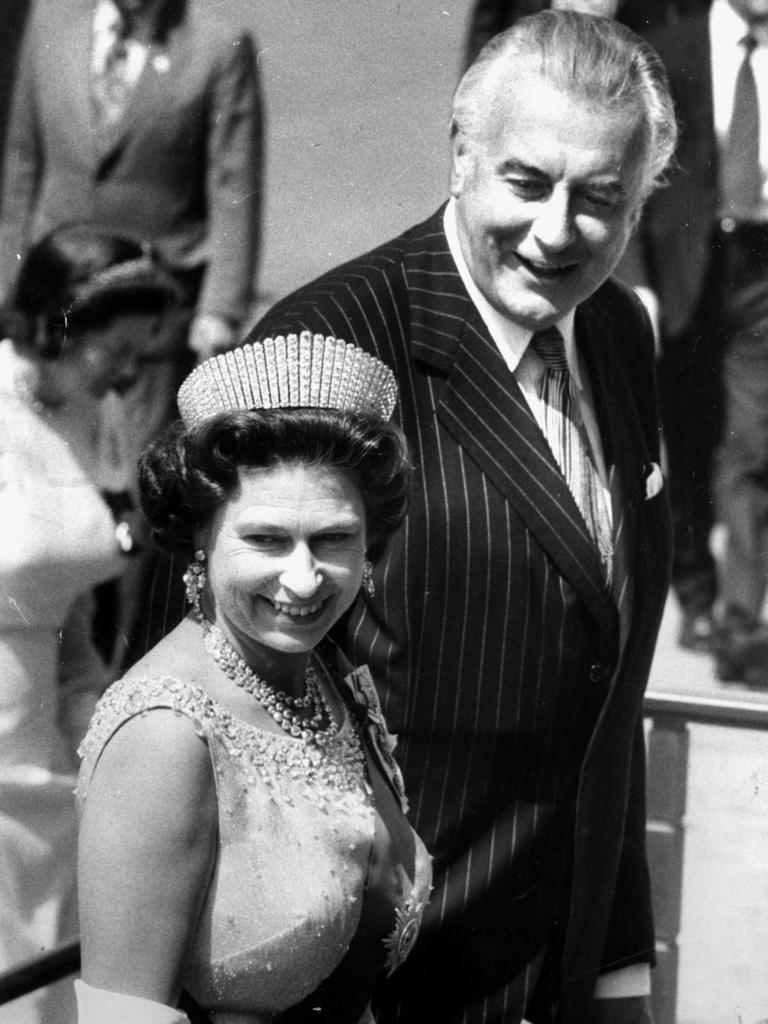 <b>1974 – Canberra</b> The third of four Royal visits in the 1970s saw the Queen join then Prime Minister Gough Whitlam for the opening of Parliament House in Canberra. Just the following year, in November 1975, the Queen’s representative, Governor-General John Kerr, dismissed Whitlam in one of the most dramatic and divisive events in Australian political history.