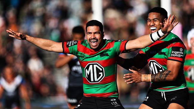 Cody Walker will miss South Sydney’s must-win game against Cronulla due to a calf injury. Picture: Mark Evans/Getty Images