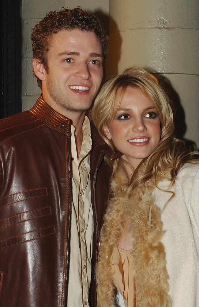 Pop icon couple Justin and Britney split in 2002. Picture: AP Photo.