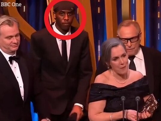The stage invader at the BAFTAs.
