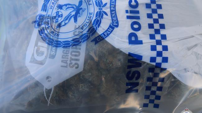 Cannabis and cash were allegedly found in Nowra drug bust. Picture: NSW Police Media.