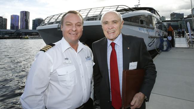 The ferry service is owned by prominent businessman Paul Little (right). Picture: David Caird