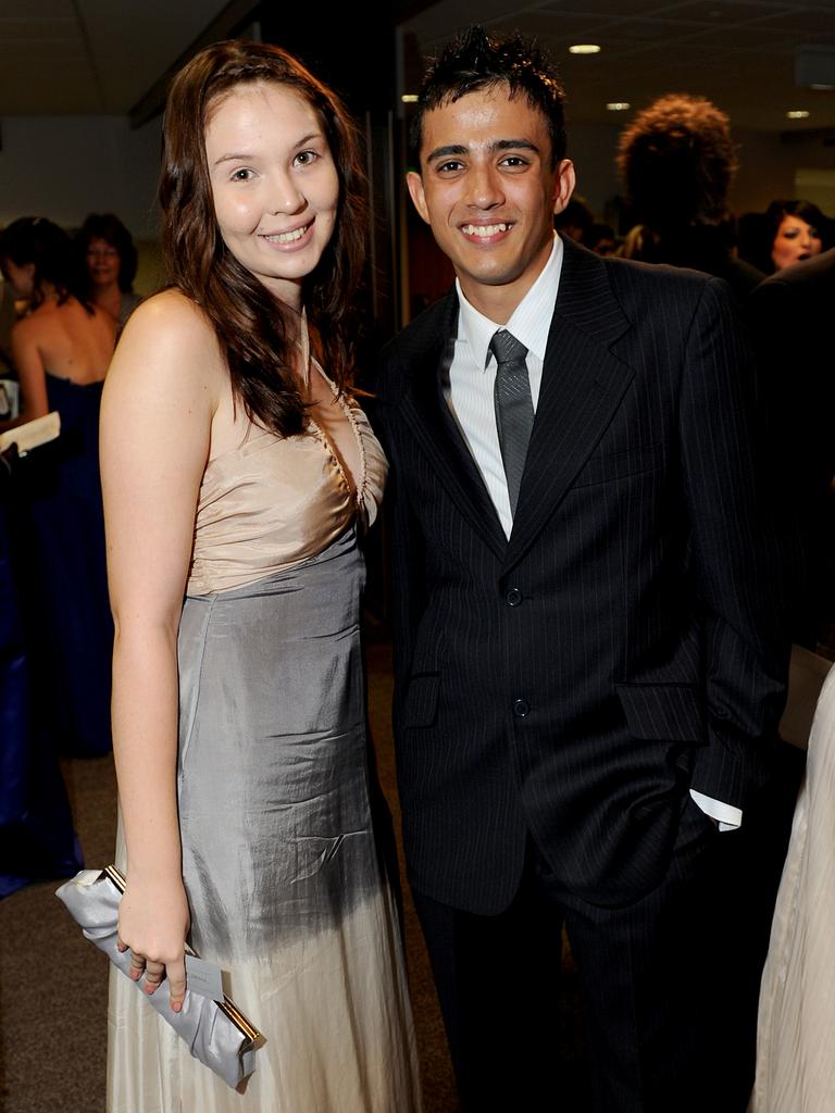 Ella Deans and Shlok Sharma at the 2009 Casuarina Senior College formal. Picture: NT NEWS