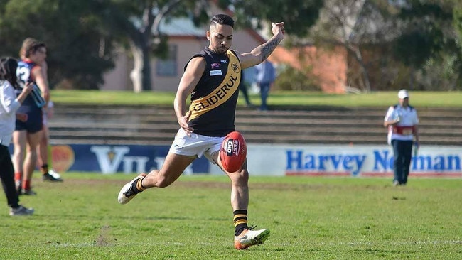 Lonnie Hampton during his time with Glenelg. Picture: Supplied