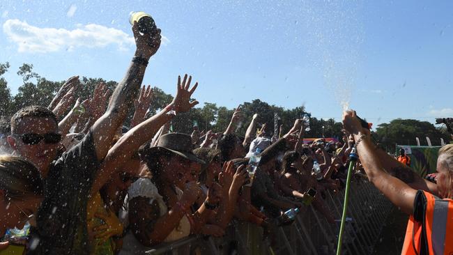 Festival goers at BASSINTHEGRASS 2022. Picture: (A)manda Parkinson