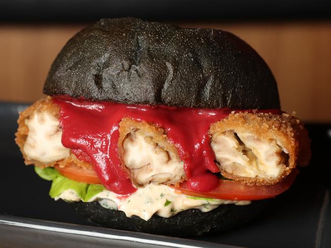 Mmmmm, hungry? The brain burger. Picture: Alex Coppel.