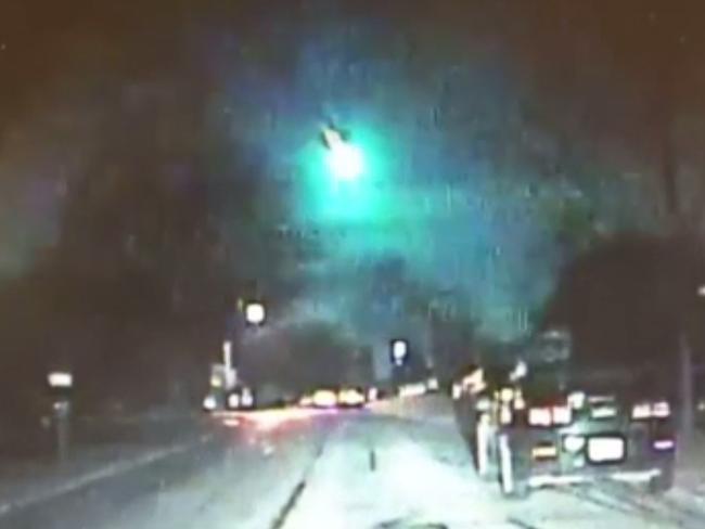 A meteorite was captured on dashcam across the midwest skies of the US.