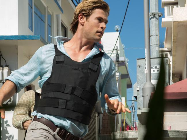 Chris Hemsworth as Nicholas Hathaway in Blackhat.