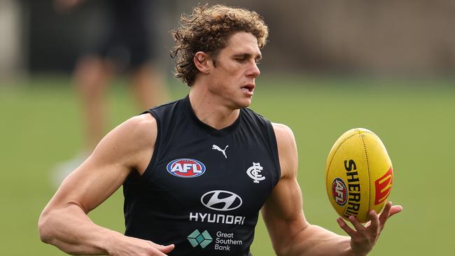 One coach in the top 1 per cent is hoping for more big scores from Charlie Curnow. Picture: Robert Cianflone/Getty Images