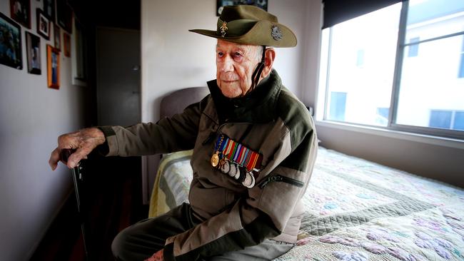 The veteran has been remembered as a “true Australian hero” by RSL NSW boss Ray James. Picture: Nathan Edwards