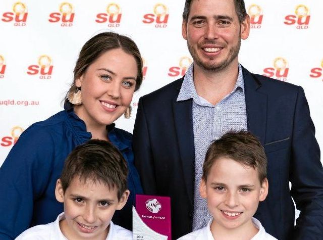 GREAT DAD: Mackay man Jeremy Lange is the father to three boys, two of which are autistic twins, and he just won Queensland's Father of the Year. Picture: Contributed