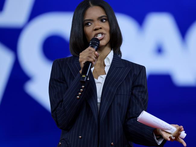 ORLANDO, FLORIDA - FEBRUARY 25: Candace Owens speaks during the Conservative Political Action Conference (CPAC) at The Rosen Shingle Creek on February 25, 2022 in Orlando, Florida. CPAC, which began in 1974, is an annual political conference attended by conservative activists and elected officials.   Joe Raedle/Getty Images/AFP == FOR NEWSPAPERS, INTERNET, TELCOS & TELEVISION USE ONLY ==