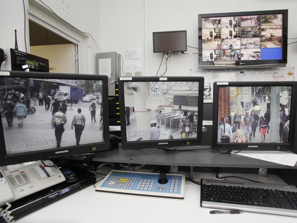 Generic photos of the CCTV control room.