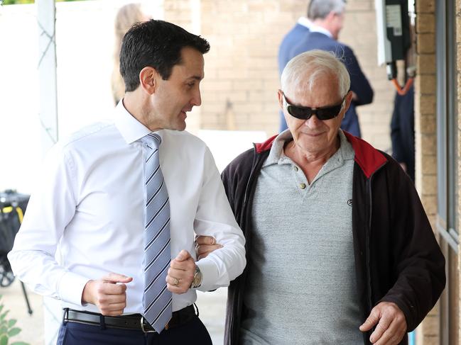 Opposition David Crisafulli with Victor White, news conference on Adult Crime, Adult Time, Redbank Plains. Picture: Liam Kidston.