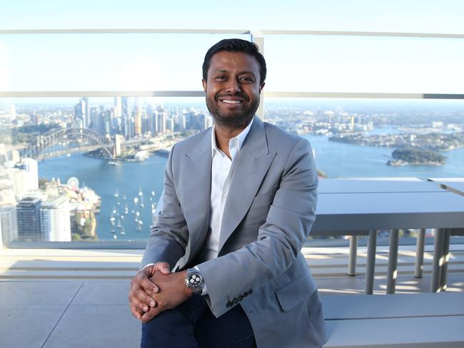 06/09/2024. Robin Khuda, AirTrunk Founder and CEO, photographed at their headquarters in Sydney. The company has been acquired for $24bn by Blackstone. Britta Campion / The Australian