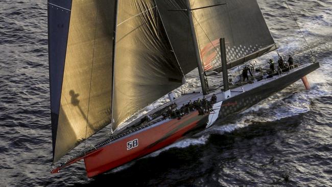 Jim Cooney’s 100-footer Comanche claimed line honours in the 2017 race.