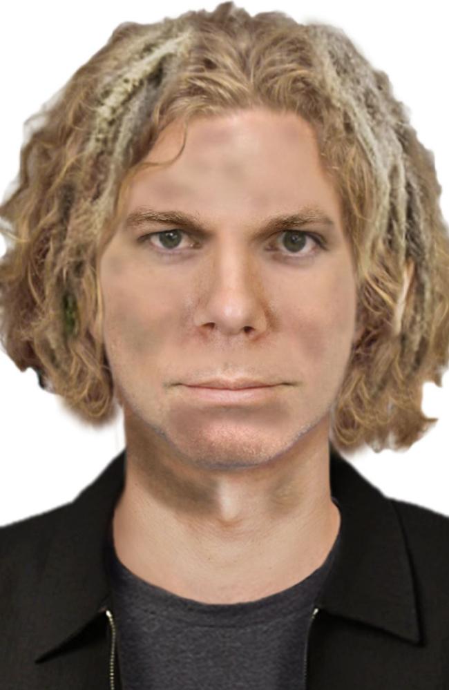 A computer-generated image of the man police want to speak to. Picture: Victoria Police