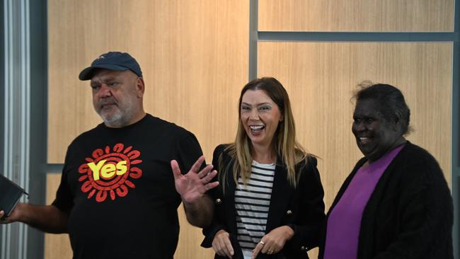 Noel Pearson with Jonty Bush and (far right) Phyllis Yunkaporta.