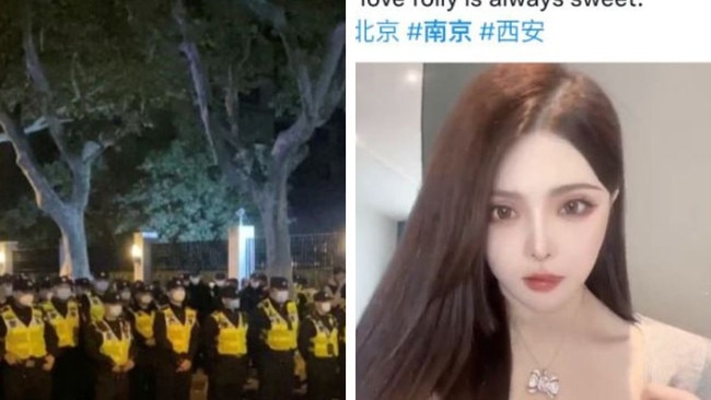 Researchers have claimed a recent explosion of Chinese escort services being posted to Twitter are part of an comprehensive ploy by authorities to cover up news about a recent string of coronavirus protests.