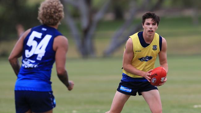 Oliver Henry trained with Geelong earlier this year. Picture: Peter Ristevski