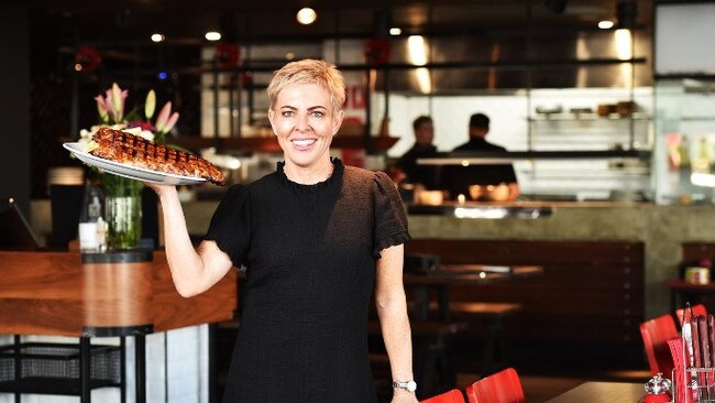 Carolyn McManus operates six The Coffee Club franchises in Townsville and Airlie Beach and Townsville restaurants Ribs and Rumps and Donna Bionda. Picture: Zac Simmonds