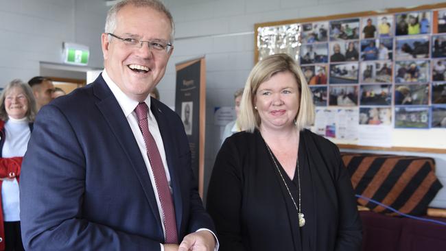 Prime Minister Scott Morrison has thrown his support behind Bass MP Bridget Archer, despite her crossing the floor earlier this month. Picture: AAP Image/Sarah Rhodes