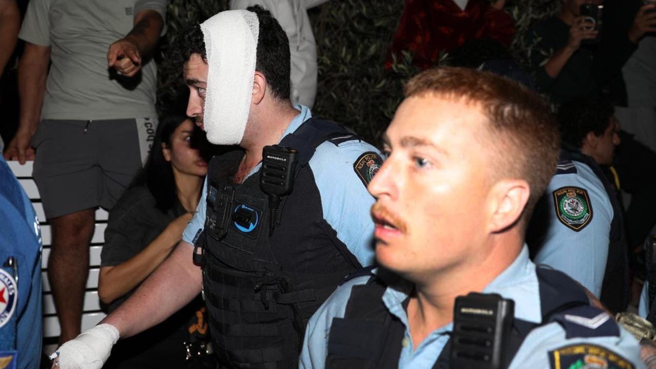 Multiple officers were injured during the violent riots. Picture: Liam Mendes/The Australian