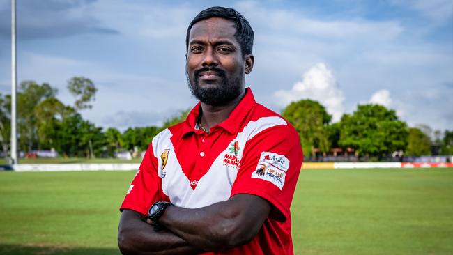 Waratah playing-coach Udara Weerasinghe ahead of the 2023 Darwin Cricket season. Picture: Patch Clapp