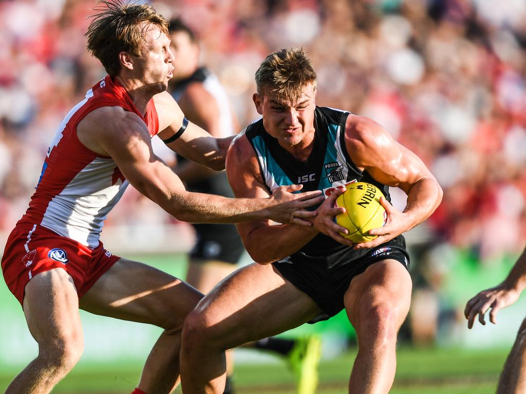 The Power are scheduled to host the Swans in Adelaide this coming weekend. Picture: AAP Image/Brendan Esposito