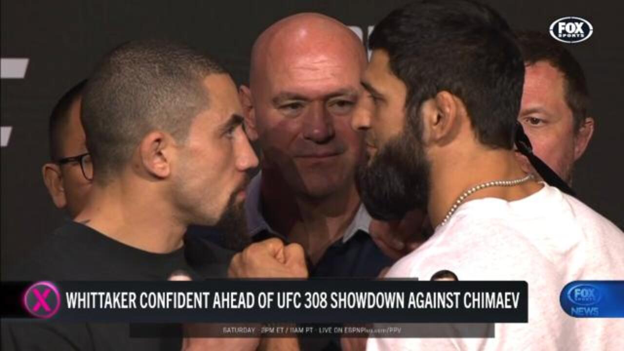 Whittaker-Chimaev tense staredown