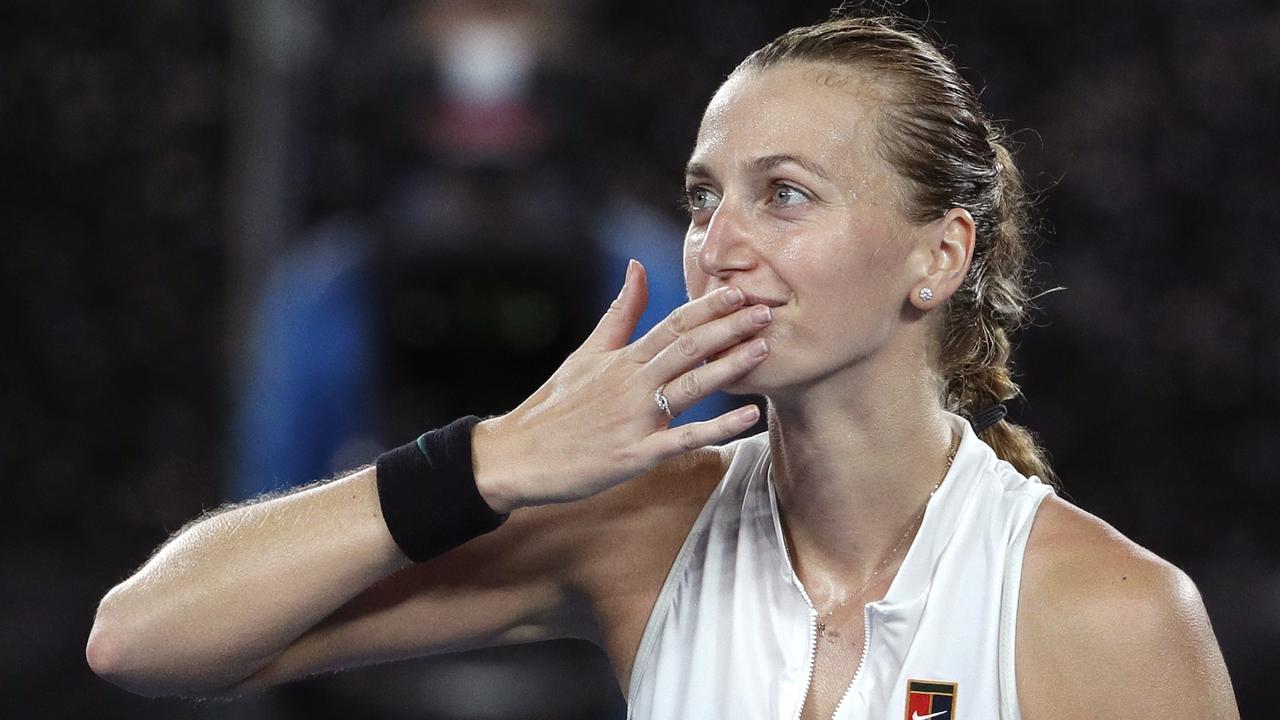 Petra Kvitova is through to the final. Photo: AP Photo/Mark Schiefelbein