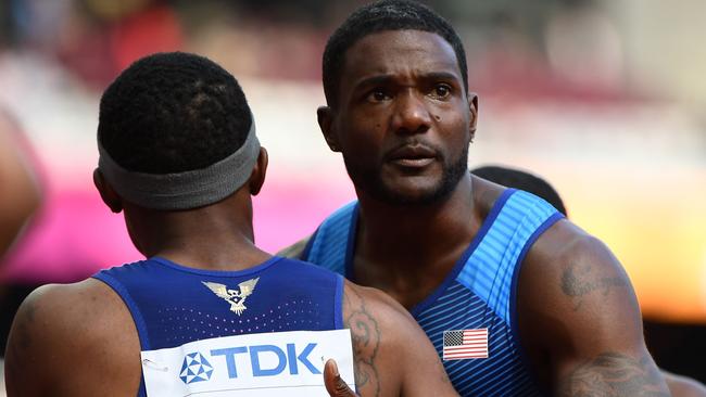 US athlete Justin Gatlin.