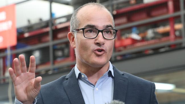 Education Minister James Merlino has hit back at claims his government ‘pork barrelled’ school funding. Picture: David Crosling