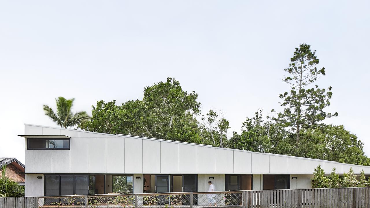 This home in Ocean Shores, designed by Brisbane-based architecture firm Atelier Chen Hung, featured on Grand Designs Australia. It is now being leased as a holiday home.