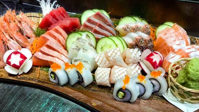 A platter of fresh sashimi. Picture: Facebook