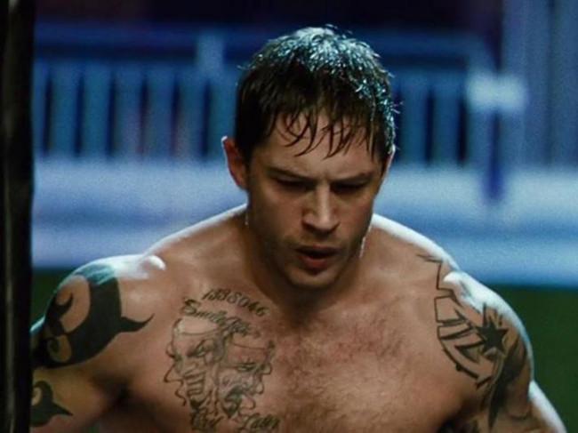 tom hardy muscles