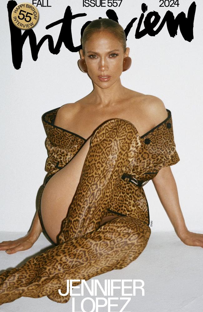 Jennifer Lopez appears on the cover of Interview Magazine Fall 2024 edition