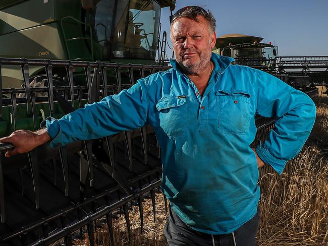 16/12/2020 Barry Large a crop farmer on his farm at MilingPic Colin Murty The Australian