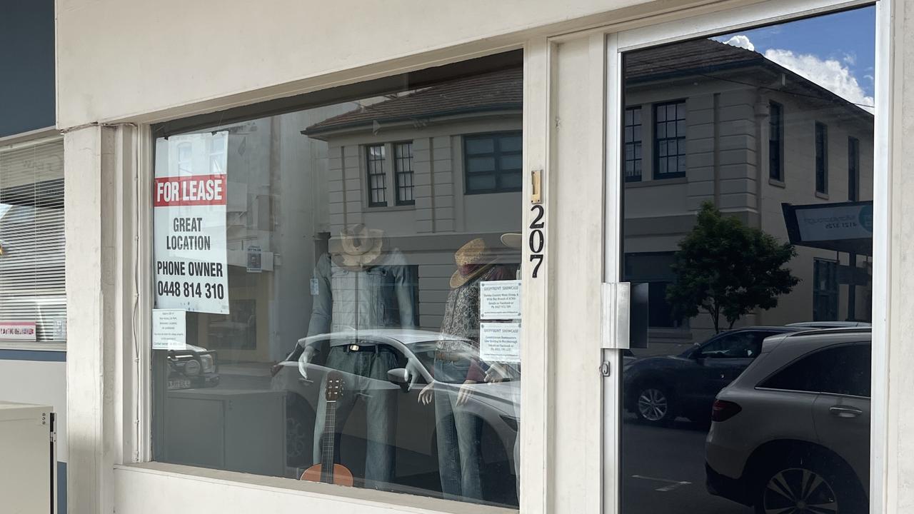 An empty shop in Maryborough.