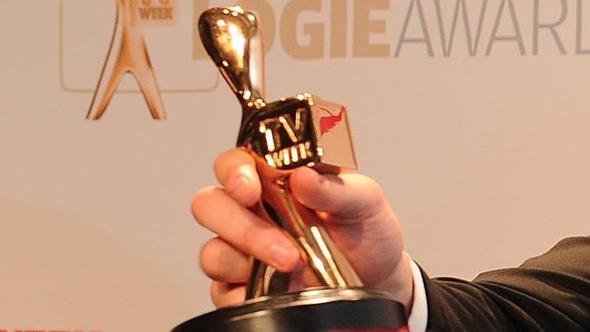  2012 Logies. Hamish Blake, Gold Logie Award winner. 