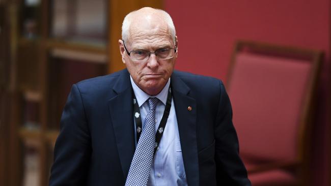 Jim Molan in the Senate today. Picture: AAP.