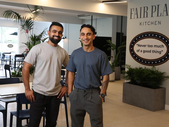 Owners Urvik Bhalani and Reagan Nongkhlaw, Fair Play Kitchen, Chelmer. Picture: Liam Kidston