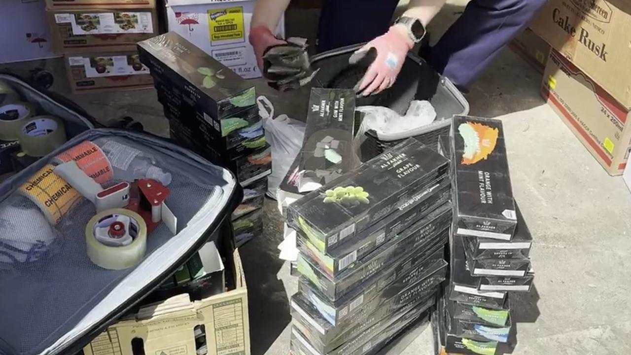 Almost $1 million worth of illicit tobacco products have been seized by Consumer and Business Services and SAPOL in the past two weeks. Picture: Supplied