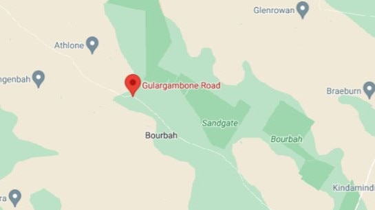 Map of Gulargambone Rd, Bourbah. Picture: Google Maps