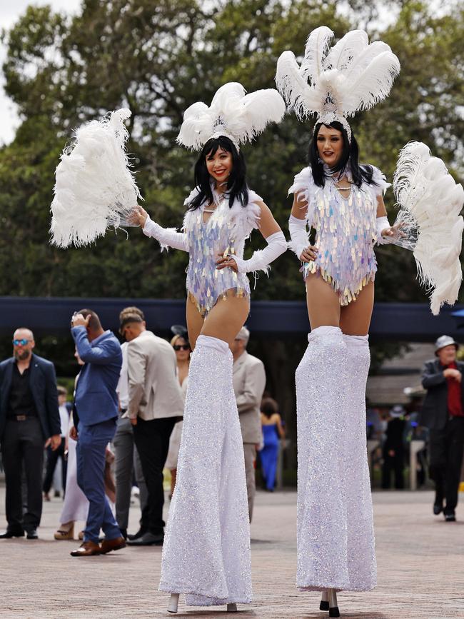 Punters arrive as the gates open. Picture: Sam Ruttyn