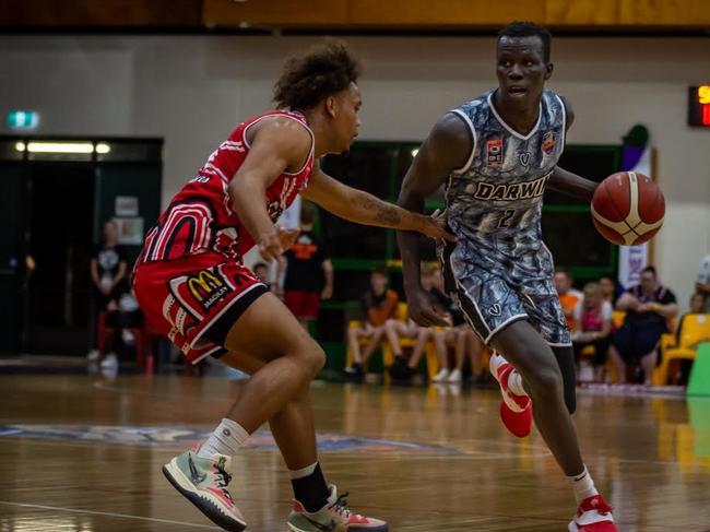 Makuach Maluach will play for Melbourne United in the NBL Blitz. Picture: Ben Thompson.