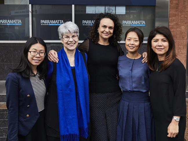 Pitch for Good 2018 finalists Sandy Xu, Diane Gatto, Christina Jarron, Julia Suh and Agatha Simanjuntak. Picture: Tomasz Machnik