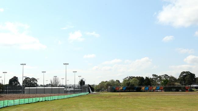 Furious golfers are calling on the council to build a safety net between the two facilities so they can operate at the same time. Picture: Hamish Blair