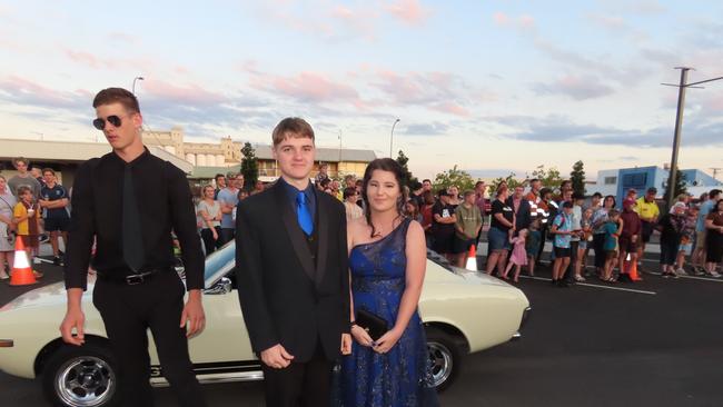 Students arriving at the Kingaroy State High School formal at Kingaroy Town Hall on November 11.