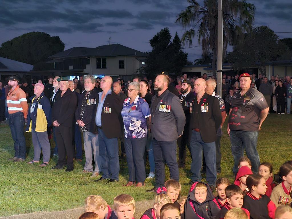Half Tide Dawn Service at Hay Point. Mackay Anzac Day 2025 Photo: Janessa Ekert